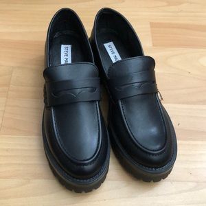 SOLD!!!! Leather platform loafers